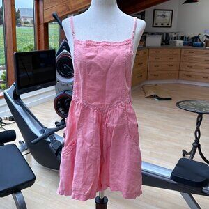 Adorable Free People Romper Overall Shorts Coral Size S